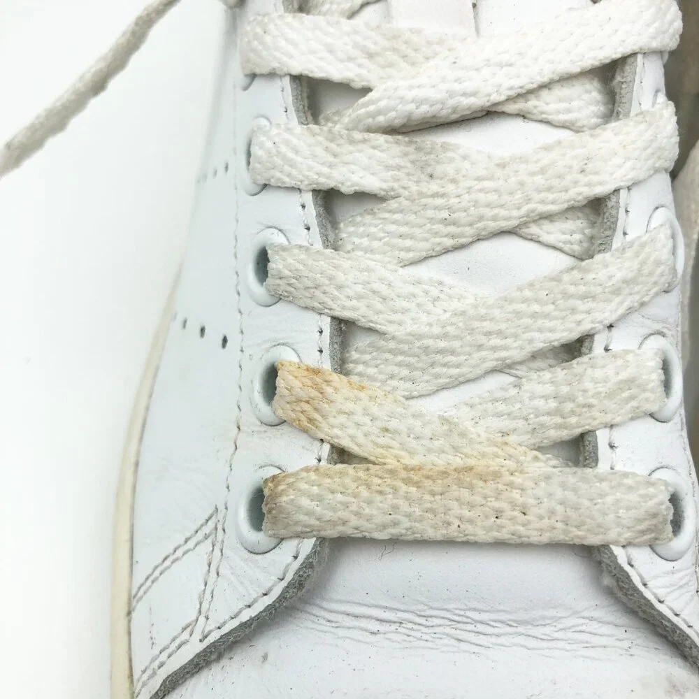 ADIDAS Shoes Womens 7.5 Stan Smith White Green Low Top Sneakers Court Trainers